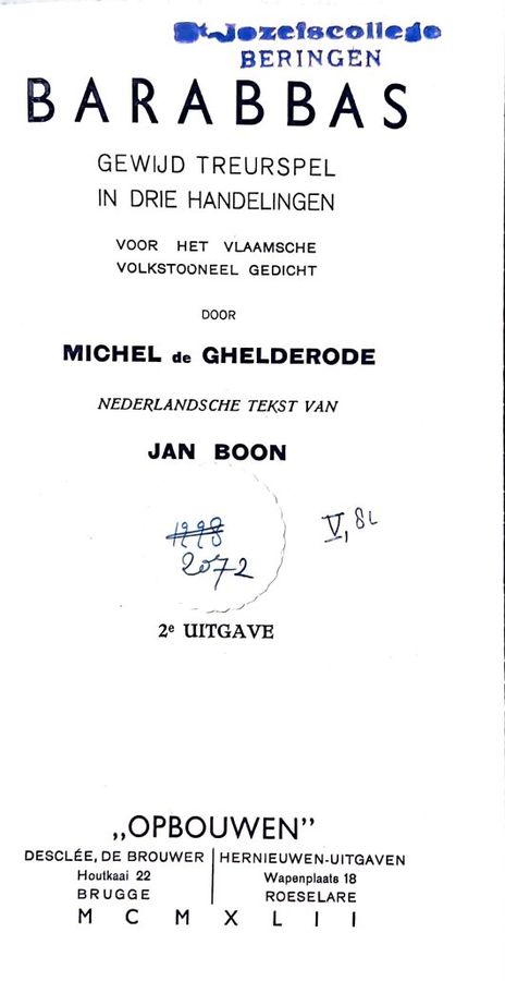 Boekomslag van Barabbas