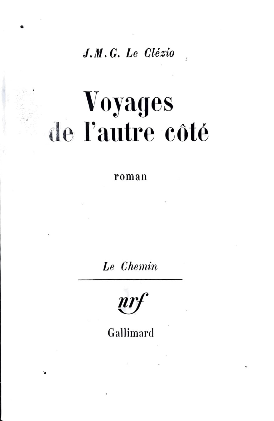 Boekomslag van Voyages de l’autre côté